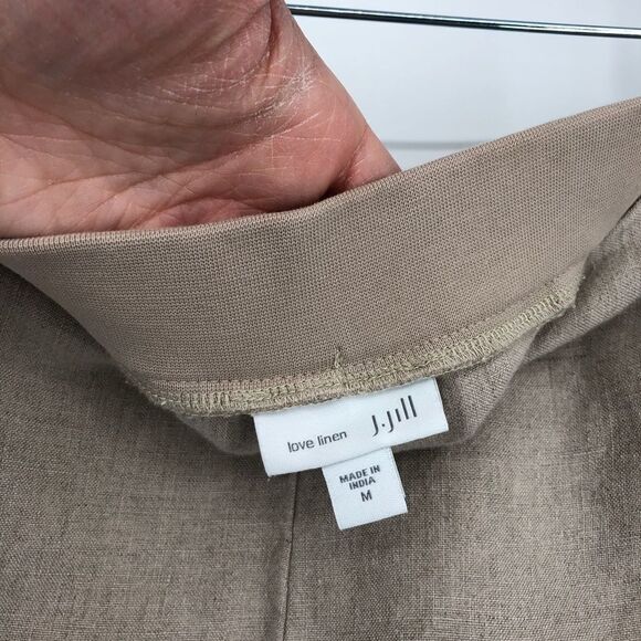J. JILL Love Linen Tapered Leg Pull On Linen Pants - Picture 9 of 10